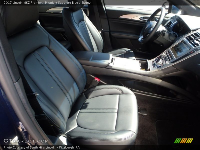 Midnight Sapphire Blue / Ebony 2017 Lincoln MKZ Premier
