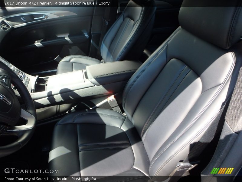 Midnight Sapphire Blue / Ebony 2017 Lincoln MKZ Premier