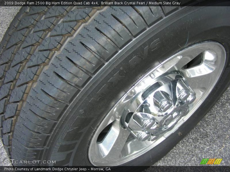 Brilliant Black Crystal Pearl / Medium Slate Gray 2009 Dodge Ram 2500 Big Horn Edition Quad Cab 4x4