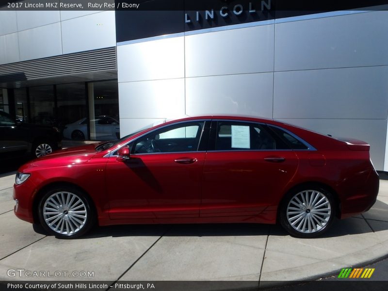 Ruby Red / Ebony 2017 Lincoln MKZ Reserve