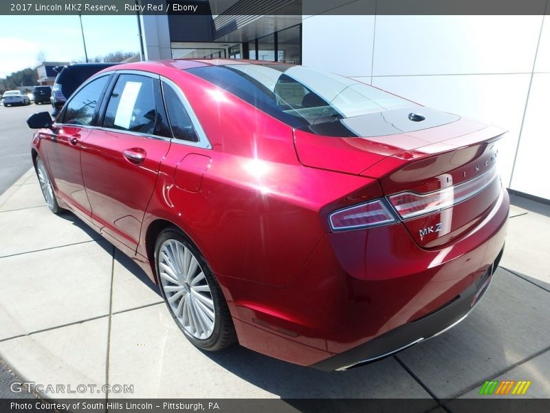 Ruby Red / Ebony 2017 Lincoln MKZ Reserve