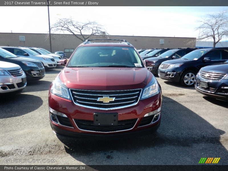 Siren Red Tintcoat / Ebony 2017 Chevrolet Traverse LT