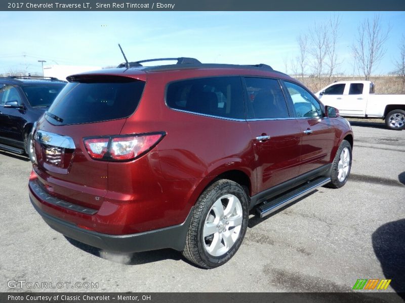 Siren Red Tintcoat / Ebony 2017 Chevrolet Traverse LT
