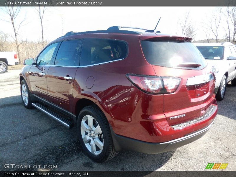 Siren Red Tintcoat / Ebony 2017 Chevrolet Traverse LT