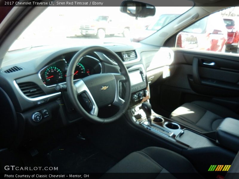 Siren Red Tintcoat / Ebony 2017 Chevrolet Traverse LT