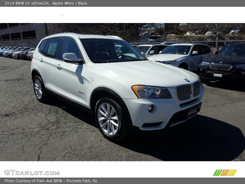 Alpine White / Black 2014 BMW X3 xDrive28i