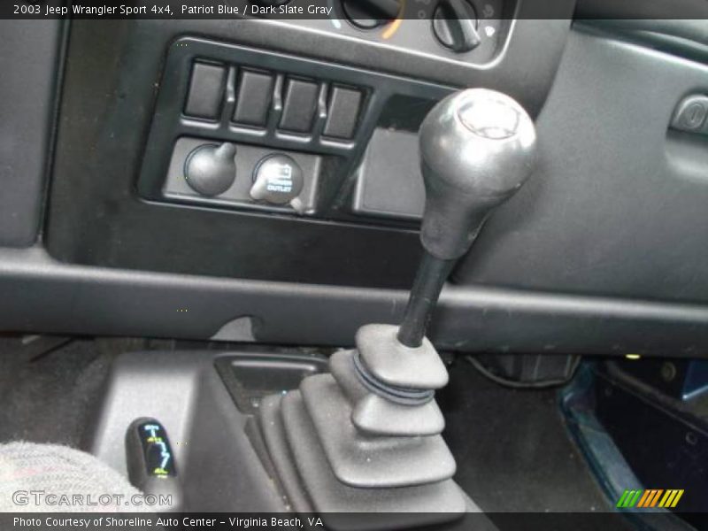 Patriot Blue / Dark Slate Gray 2003 Jeep Wrangler Sport 4x4