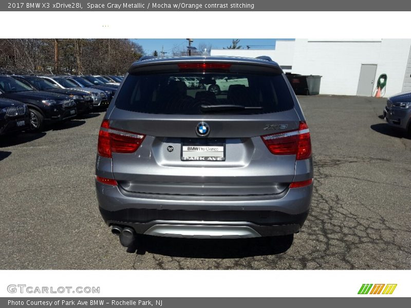 Space Gray Metallic / Mocha w/Orange contrast stitching 2017 BMW X3 xDrive28i