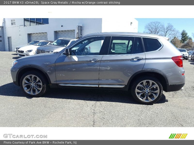 Space Gray Metallic / Mocha w/Orange contrast stitching 2017 BMW X3 xDrive28i