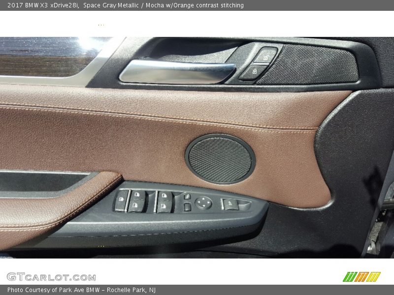 Space Gray Metallic / Mocha w/Orange contrast stitching 2017 BMW X3 xDrive28i