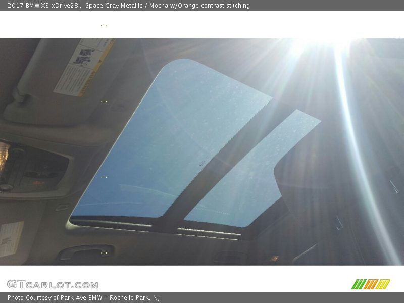 Space Gray Metallic / Mocha w/Orange contrast stitching 2017 BMW X3 xDrive28i