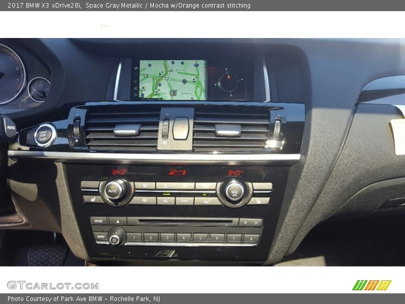 Space Gray Metallic / Mocha w/Orange contrast stitching 2017 BMW X3 xDrive28i