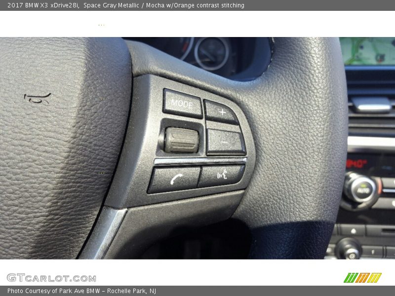 Space Gray Metallic / Mocha w/Orange contrast stitching 2017 BMW X3 xDrive28i