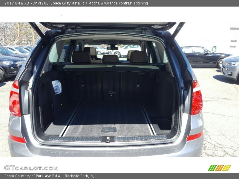 Space Gray Metallic / Mocha w/Orange contrast stitching 2017 BMW X3 xDrive28i