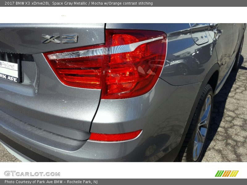 Space Gray Metallic / Mocha w/Orange contrast stitching 2017 BMW X3 xDrive28i