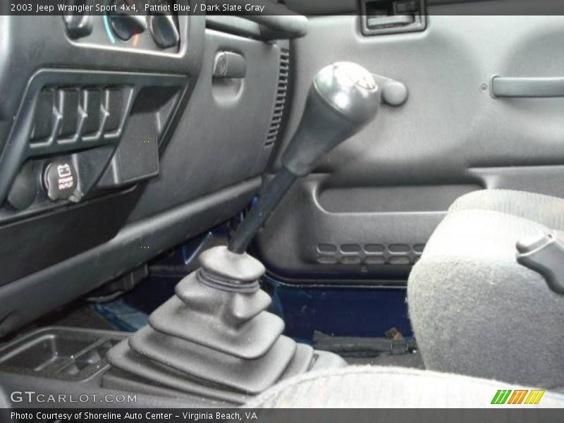 Patriot Blue / Dark Slate Gray 2003 Jeep Wrangler Sport 4x4