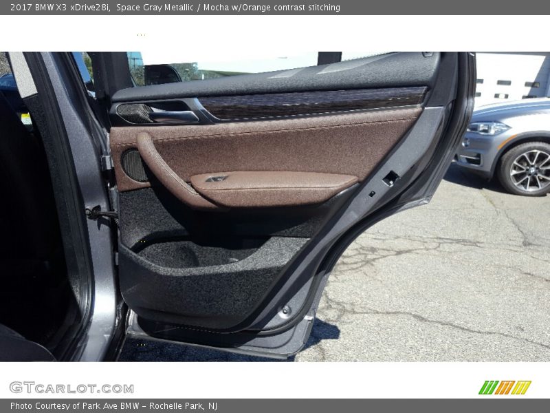 Space Gray Metallic / Mocha w/Orange contrast stitching 2017 BMW X3 xDrive28i