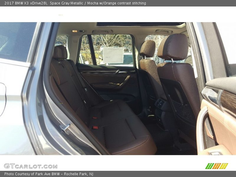 Space Gray Metallic / Mocha w/Orange contrast stitching 2017 BMW X3 xDrive28i