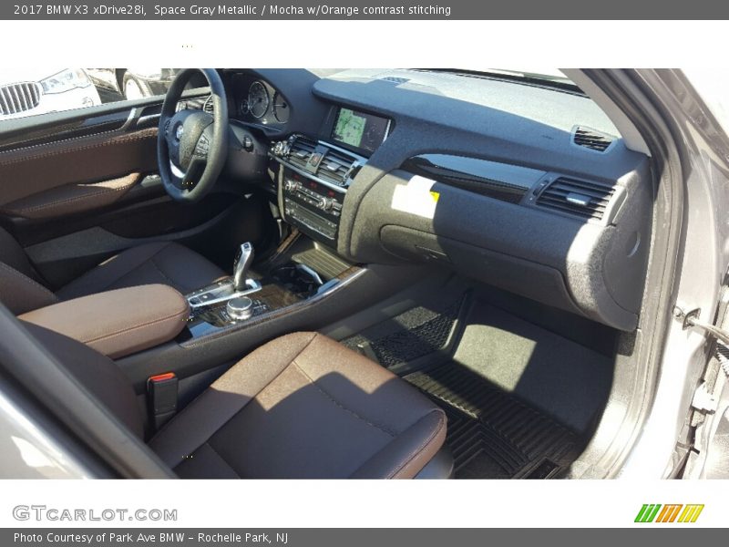 Space Gray Metallic / Mocha w/Orange contrast stitching 2017 BMW X3 xDrive28i