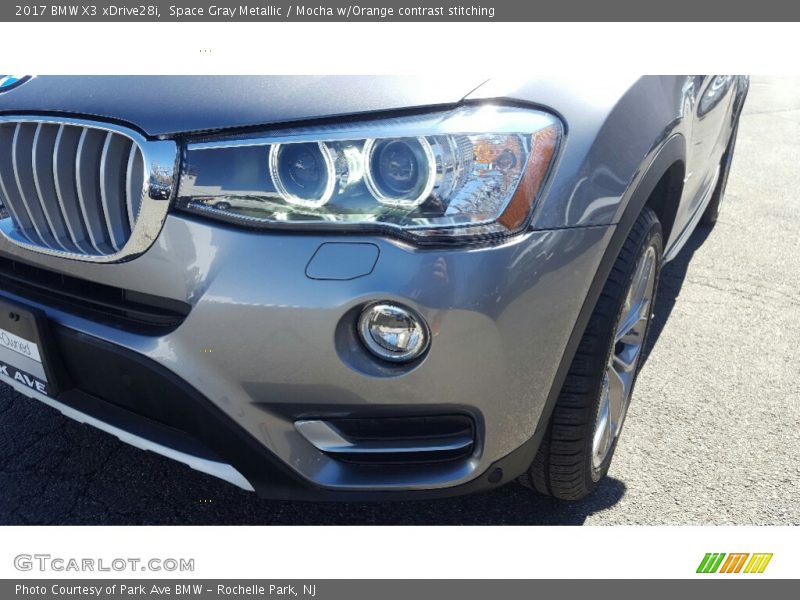 Space Gray Metallic / Mocha w/Orange contrast stitching 2017 BMW X3 xDrive28i