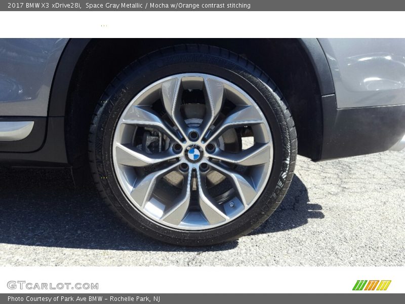 Space Gray Metallic / Mocha w/Orange contrast stitching 2017 BMW X3 xDrive28i
