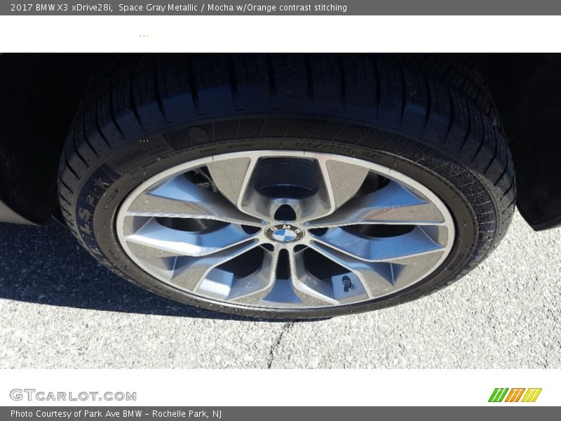Space Gray Metallic / Mocha w/Orange contrast stitching 2017 BMW X3 xDrive28i