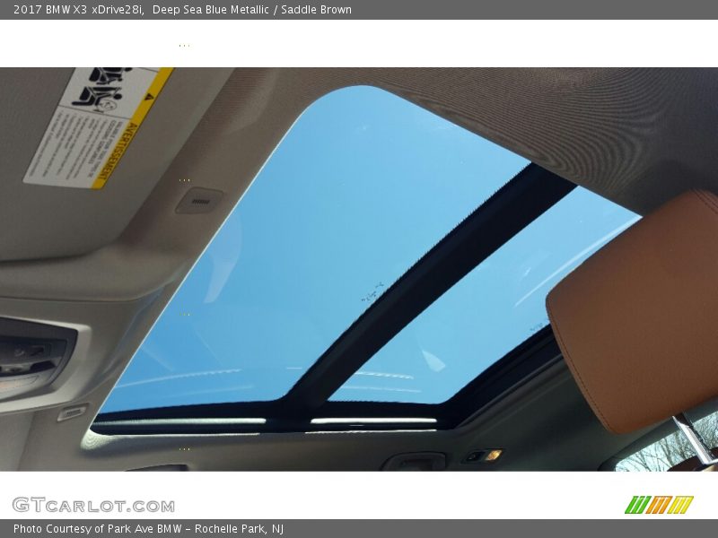 Deep Sea Blue Metallic / Saddle Brown 2017 BMW X3 xDrive28i