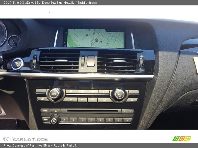 Deep Sea Blue Metallic / Saddle Brown 2017 BMW X3 xDrive28i