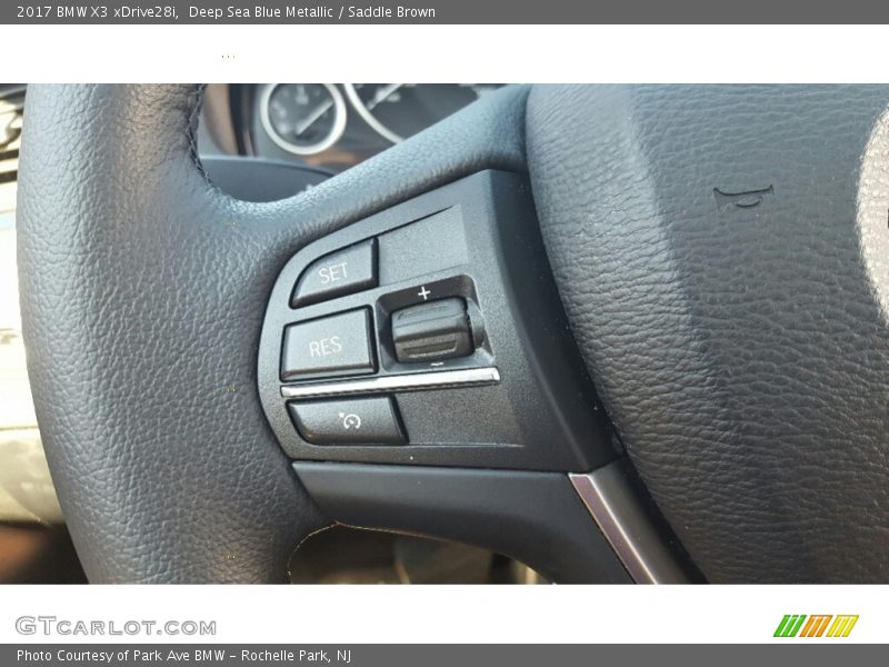 Deep Sea Blue Metallic / Saddle Brown 2017 BMW X3 xDrive28i