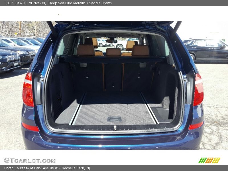 Deep Sea Blue Metallic / Saddle Brown 2017 BMW X3 xDrive28i