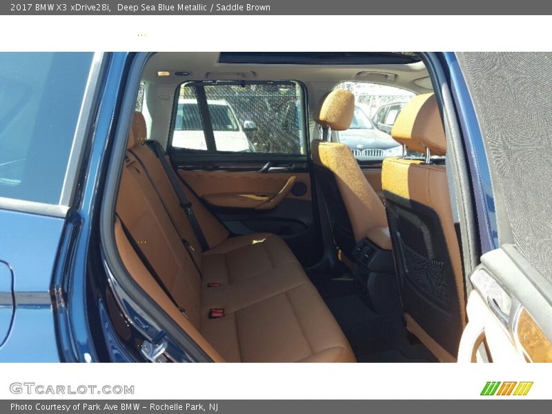 Deep Sea Blue Metallic / Saddle Brown 2017 BMW X3 xDrive28i