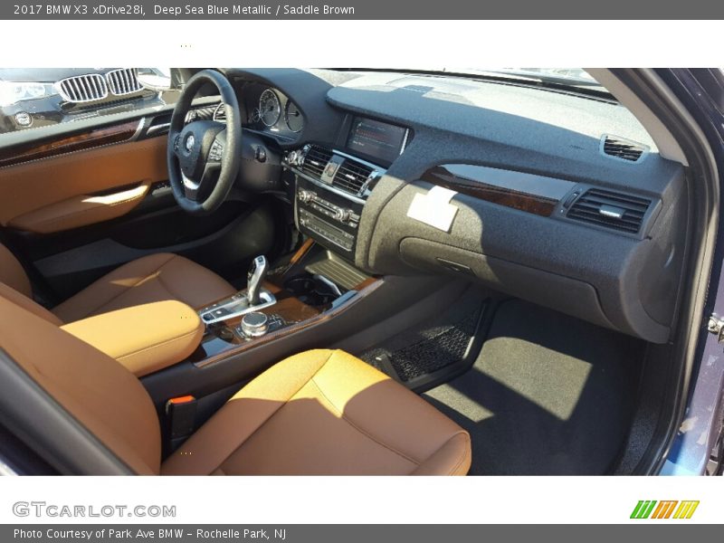 Deep Sea Blue Metallic / Saddle Brown 2017 BMW X3 xDrive28i