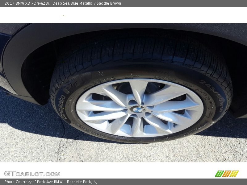 Deep Sea Blue Metallic / Saddle Brown 2017 BMW X3 xDrive28i