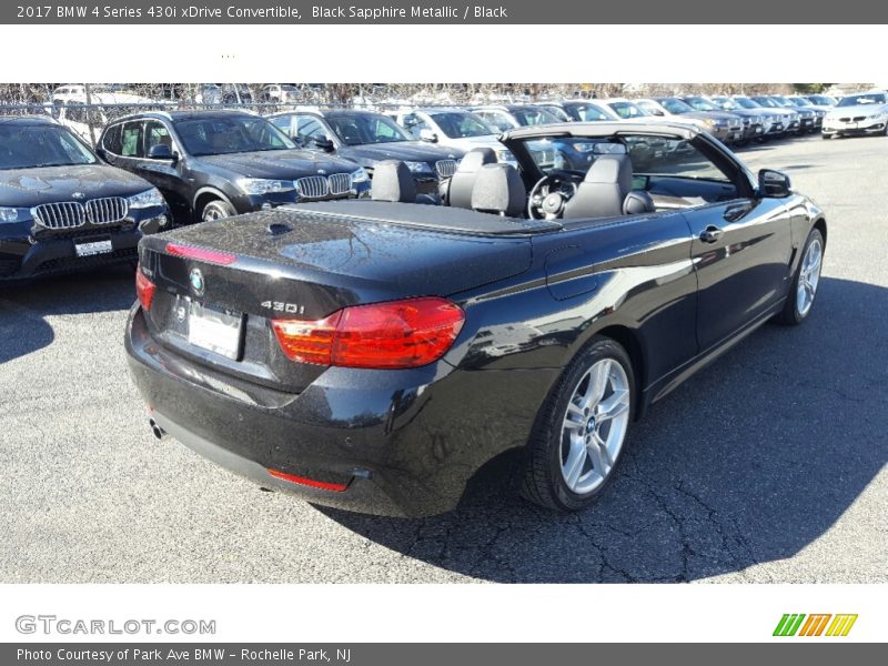 Black Sapphire Metallic / Black 2017 BMW 4 Series 430i xDrive Convertible