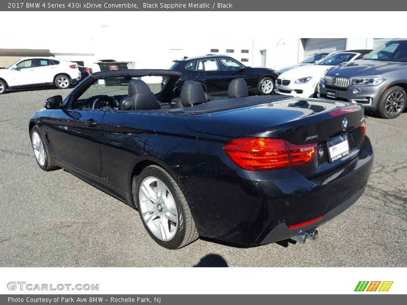 Black Sapphire Metallic / Black 2017 BMW 4 Series 430i xDrive Convertible
