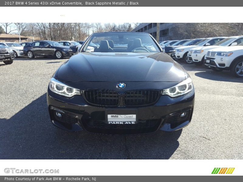 Black Sapphire Metallic / Black 2017 BMW 4 Series 430i xDrive Convertible