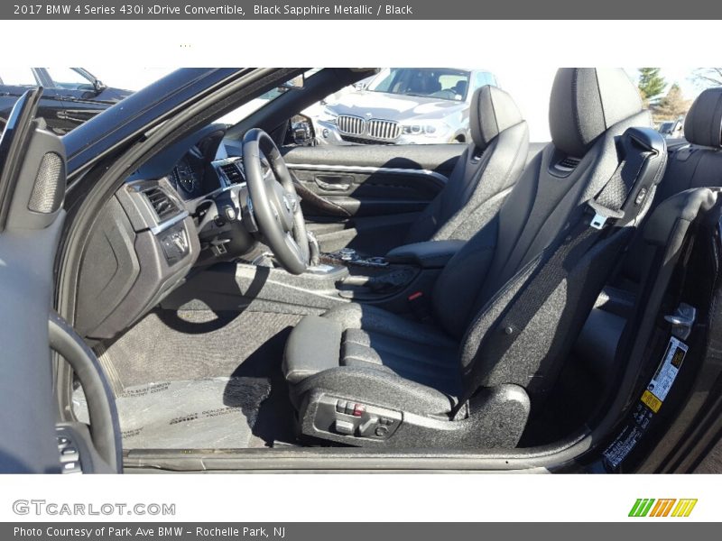 Black Sapphire Metallic / Black 2017 BMW 4 Series 430i xDrive Convertible