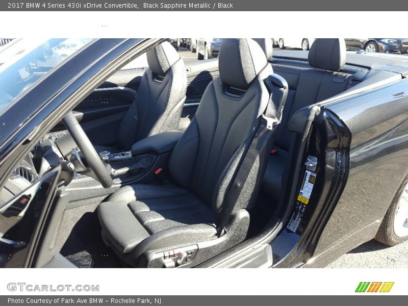 Black Sapphire Metallic / Black 2017 BMW 4 Series 430i xDrive Convertible