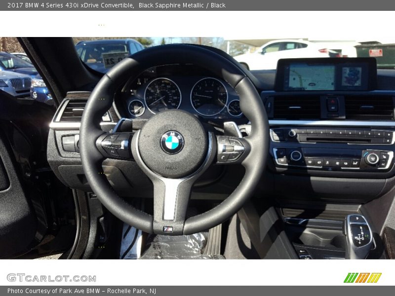 Black Sapphire Metallic / Black 2017 BMW 4 Series 430i xDrive Convertible