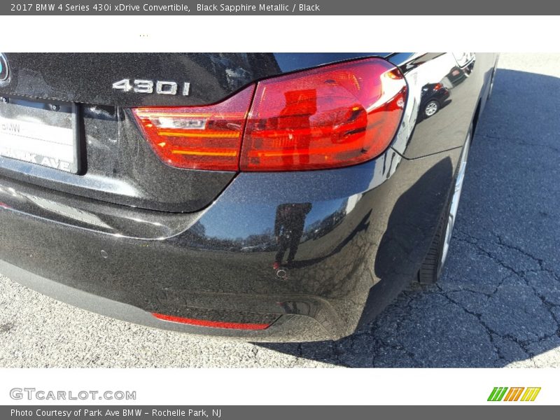 Black Sapphire Metallic / Black 2017 BMW 4 Series 430i xDrive Convertible