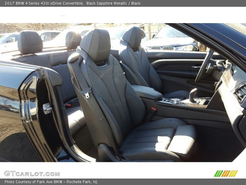 Black Sapphire Metallic / Black 2017 BMW 4 Series 430i xDrive Convertible