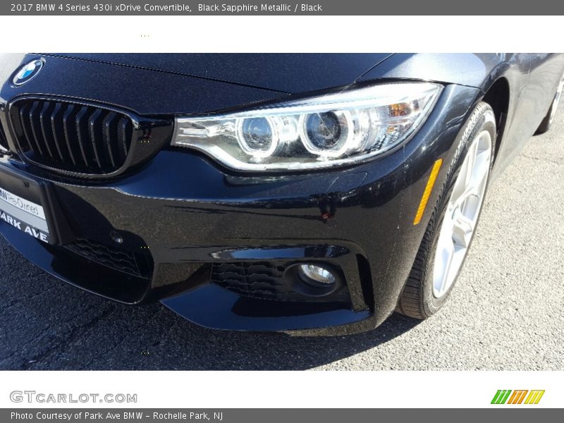 Black Sapphire Metallic / Black 2017 BMW 4 Series 430i xDrive Convertible