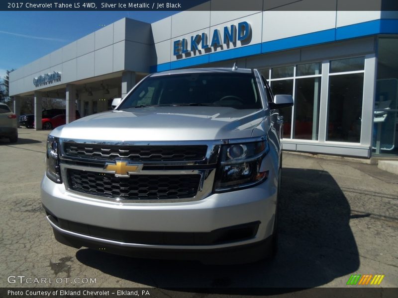 Silver Ice Metallic / Jet Black 2017 Chevrolet Tahoe LS 4WD