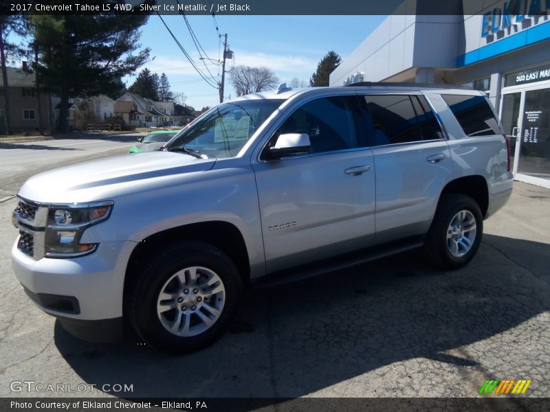 Silver Ice Metallic / Jet Black 2017 Chevrolet Tahoe LS 4WD