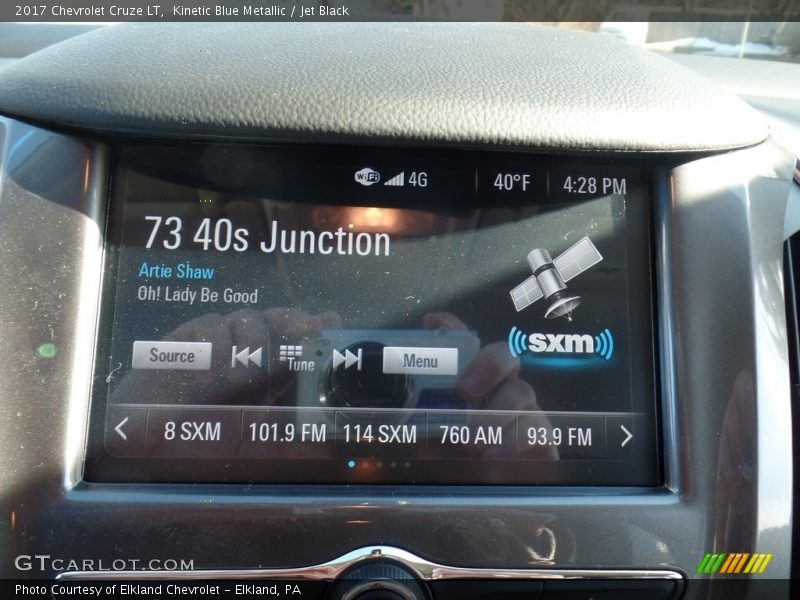 Kinetic Blue Metallic / Jet Black 2017 Chevrolet Cruze LT