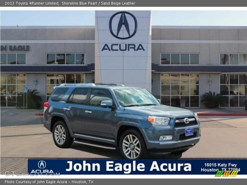 Shoreline Blue Pearl / Sand Beige Leather 2013 Toyota 4Runner Limited