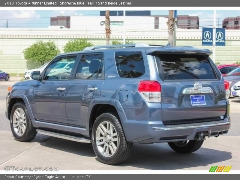 Shoreline Blue Pearl / Sand Beige Leather 2013 Toyota 4Runner Limited
