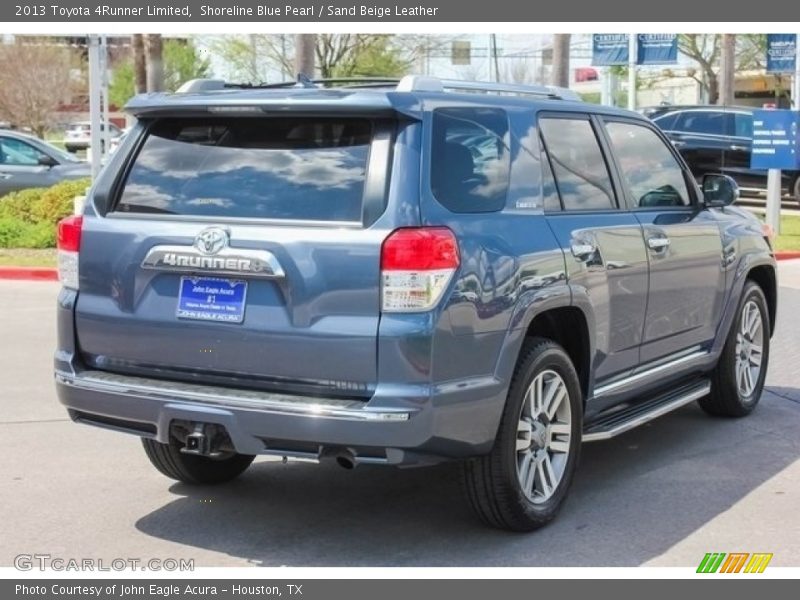 Shoreline Blue Pearl / Sand Beige Leather 2013 Toyota 4Runner Limited