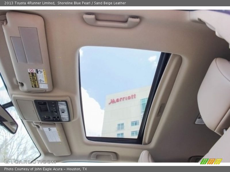 Shoreline Blue Pearl / Sand Beige Leather 2013 Toyota 4Runner Limited
