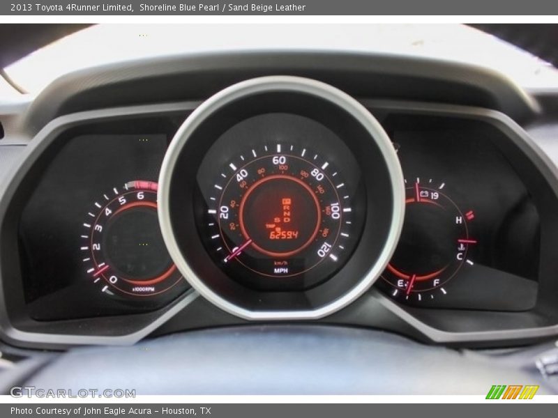 Shoreline Blue Pearl / Sand Beige Leather 2013 Toyota 4Runner Limited